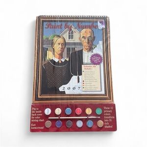 2007 Calendar Paint By Number Kit Original Packaging 4 Pictures 13” X 11”